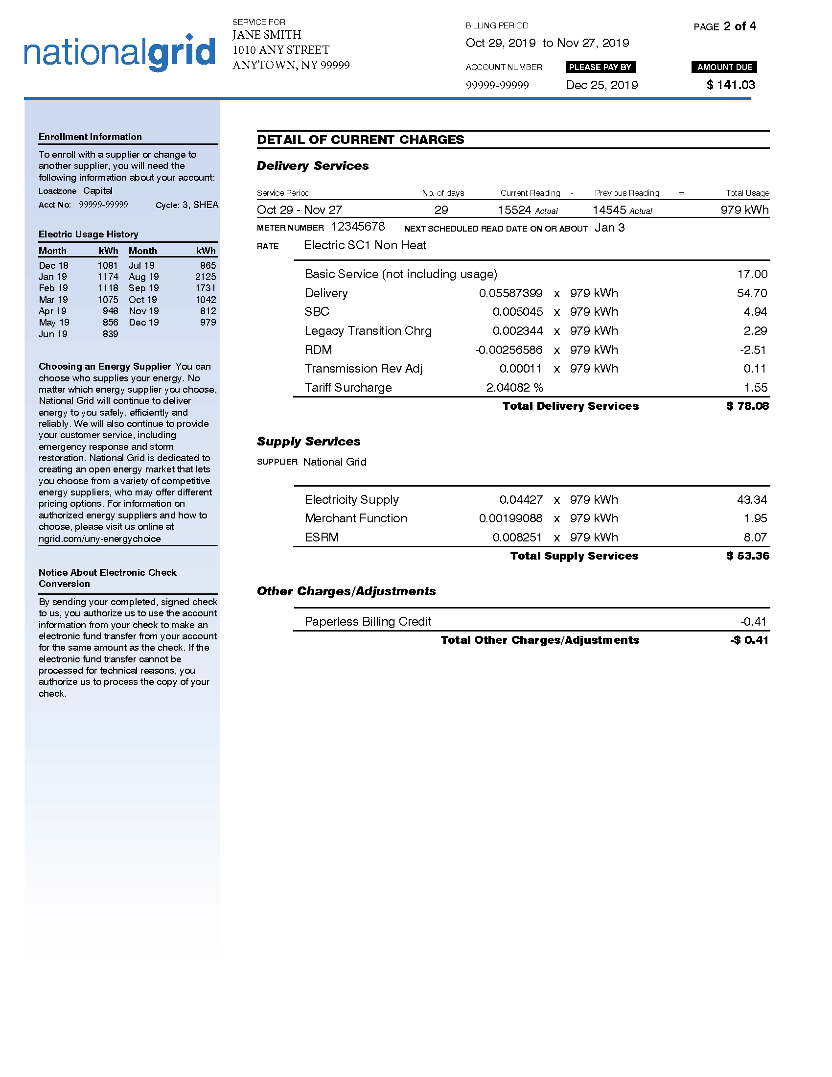 Payment Agreement Electric Bill - Page 2