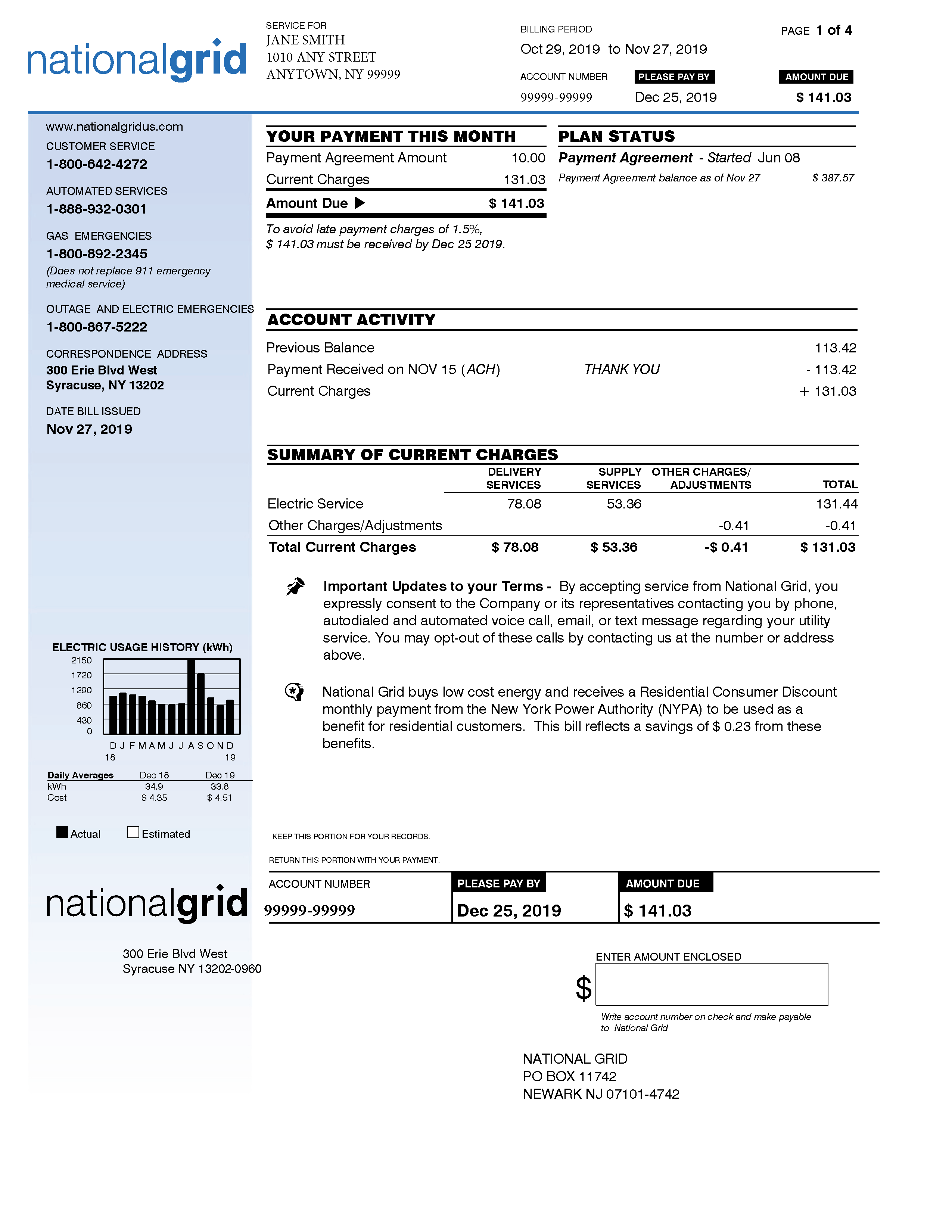 Understanding Our Bills and Charges National Grid