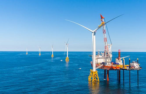 Construction of Wind Farm windmills
