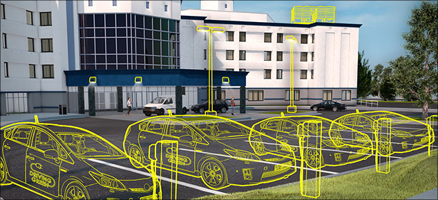 electric car illustration