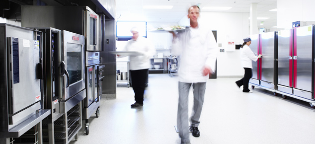 staff in kitchen