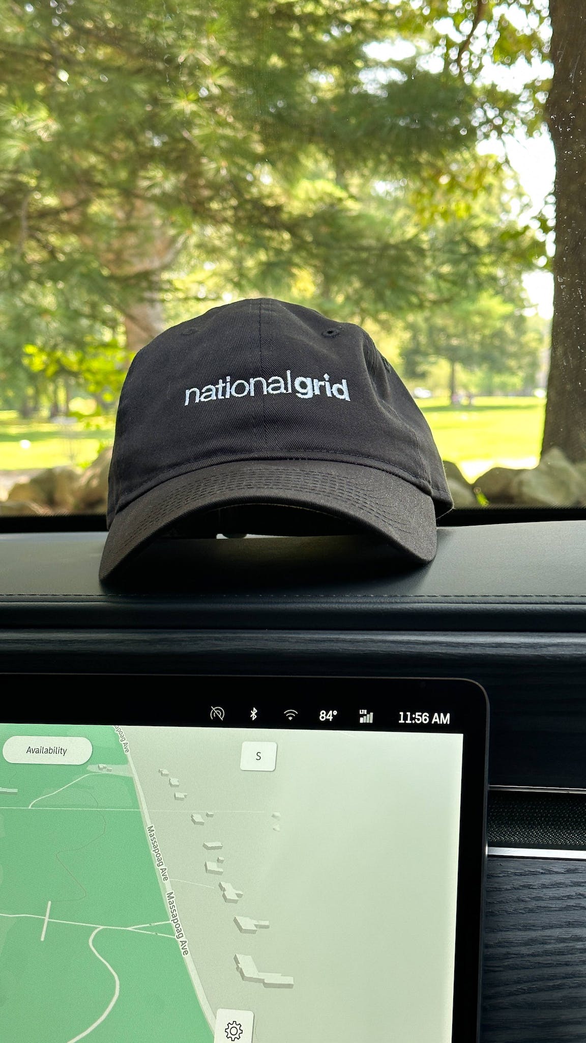 Photo of EV Interior navigation with National Grid hat