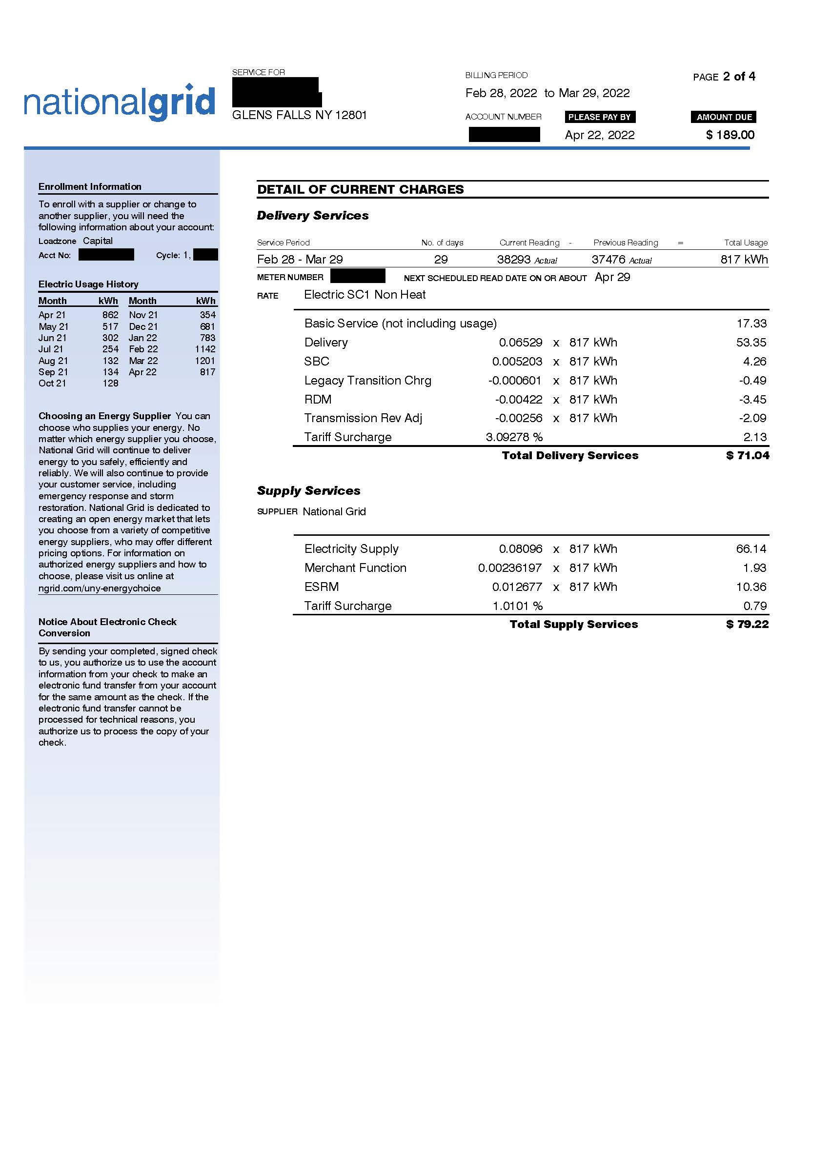 Budget Electric Bill - Page 2