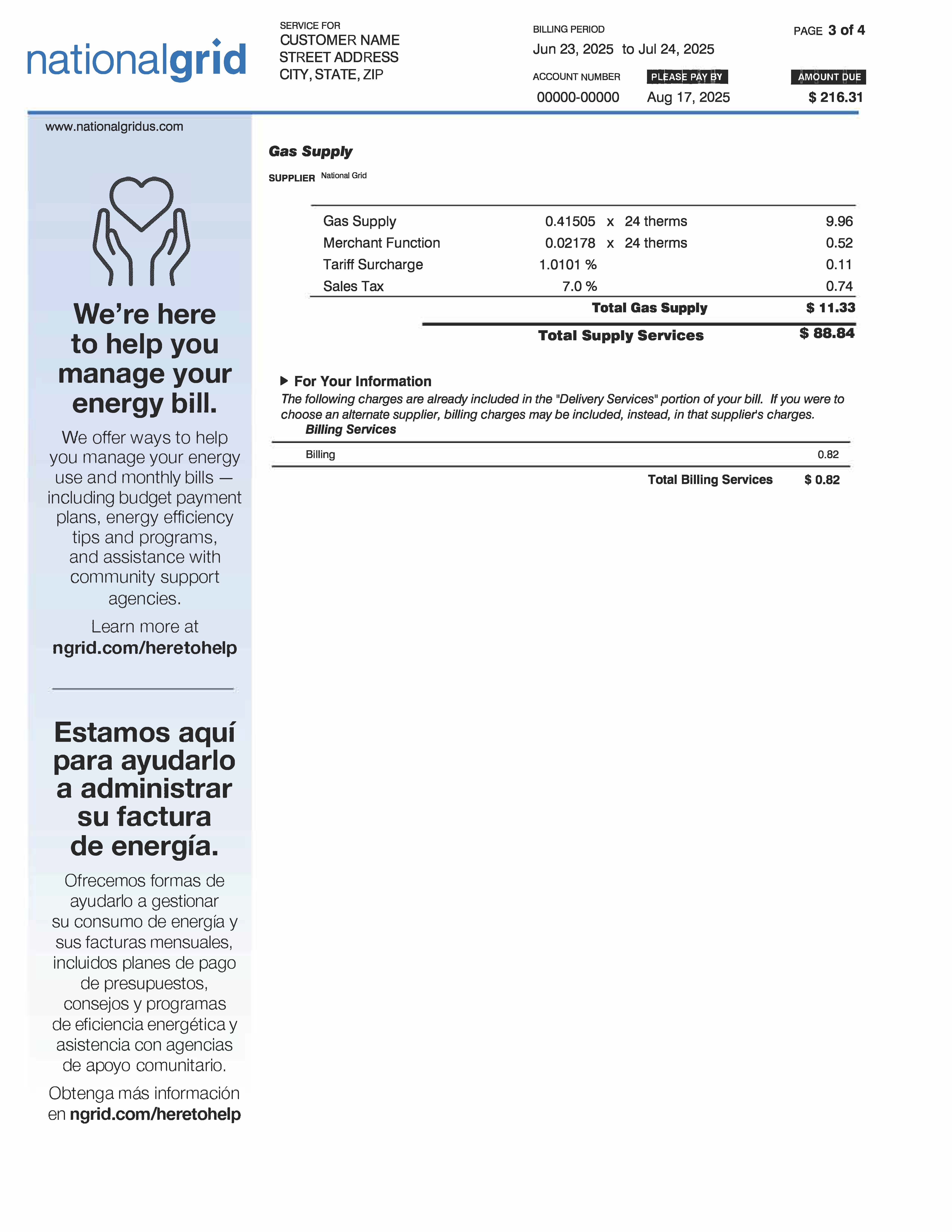 Payment Agreement Bill - Page 3