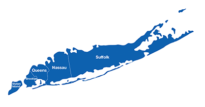 NYC and Long Island gas service area map