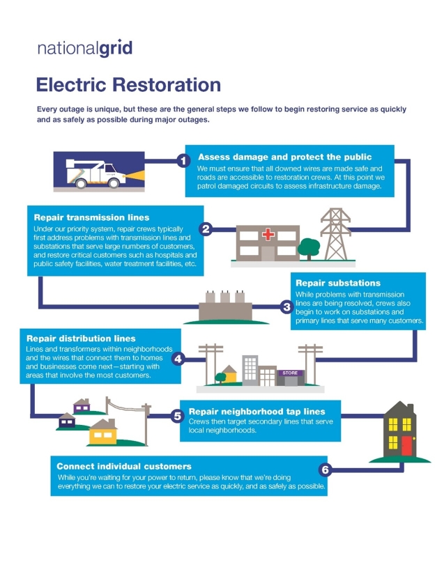 Electric restoration infographic