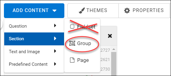form group