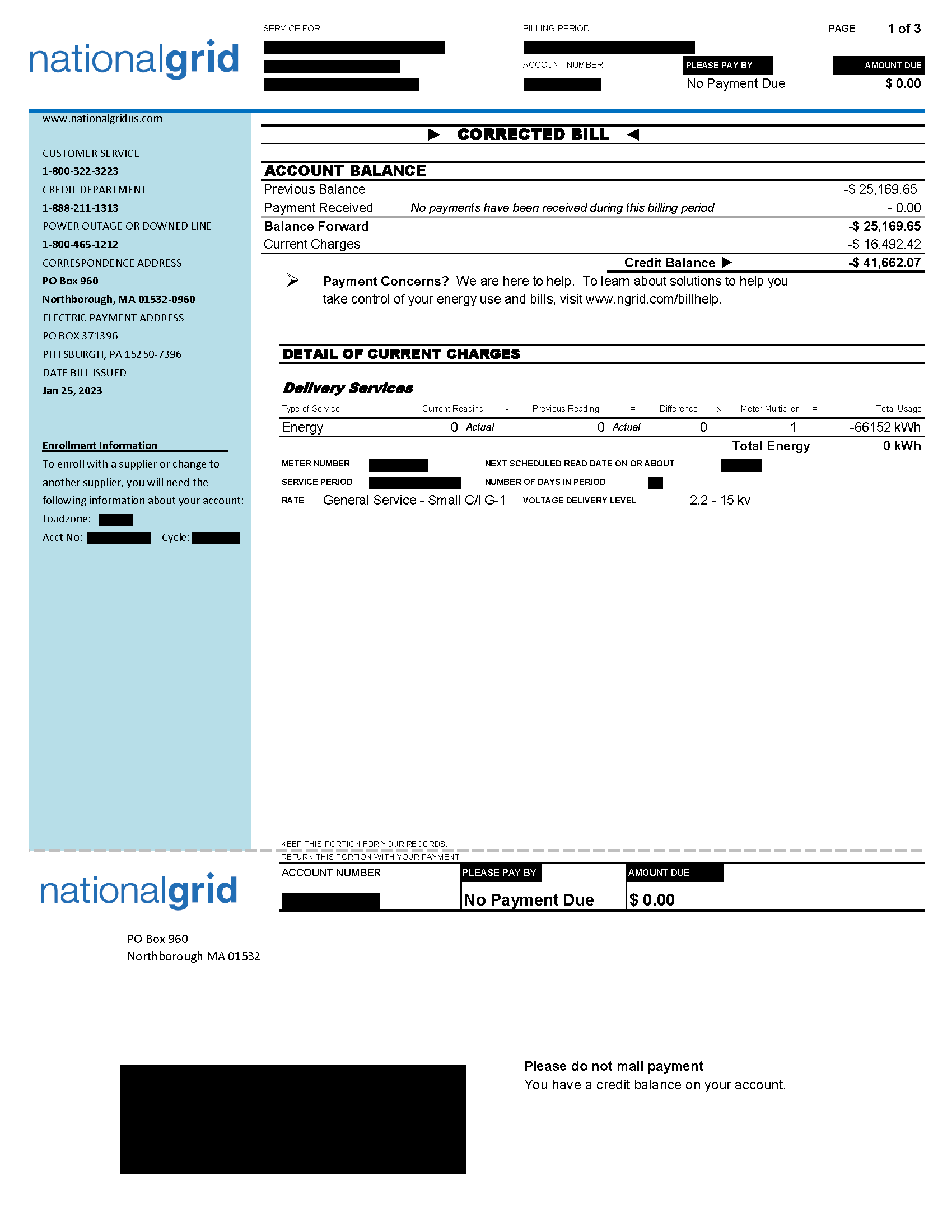 MA SMART Market Net Metering Standalone Bill  - Page One