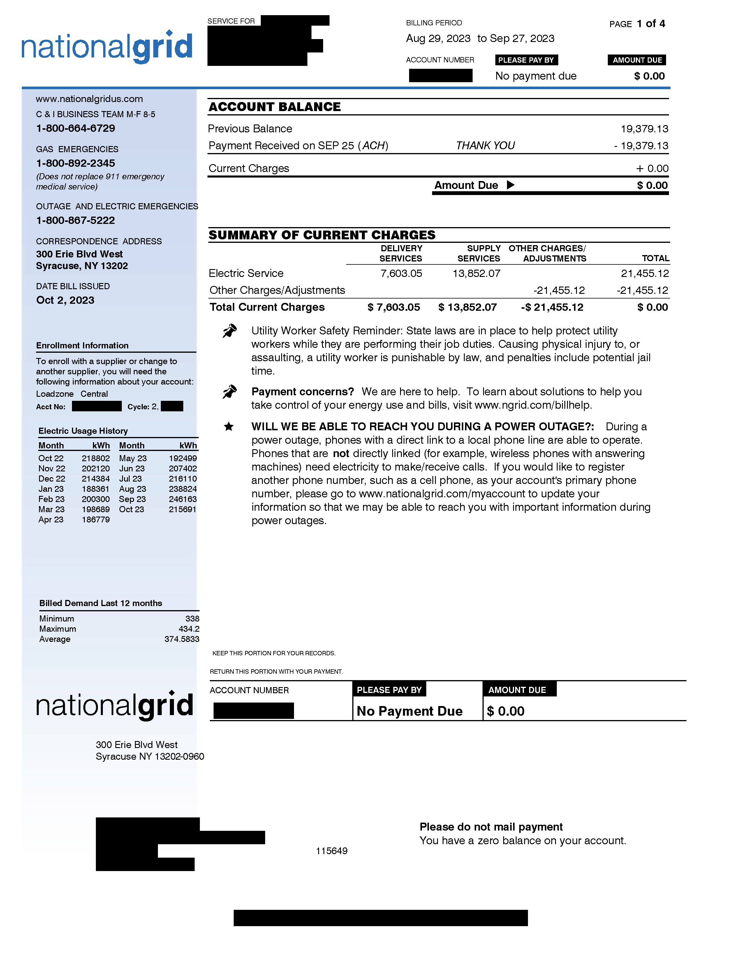 Community Solar Bill - p.1