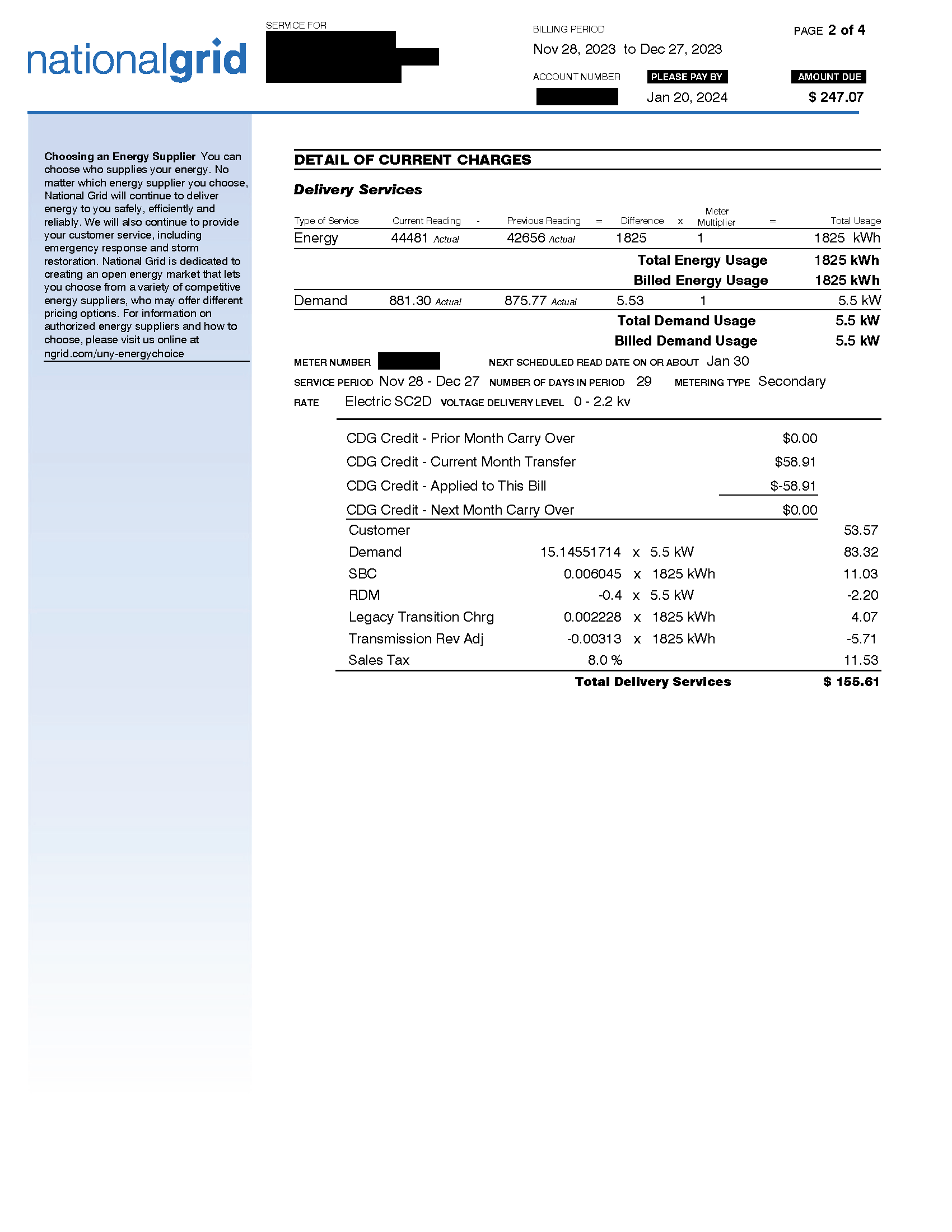 UNY Community Solar with Net Crediting Bill - P.2